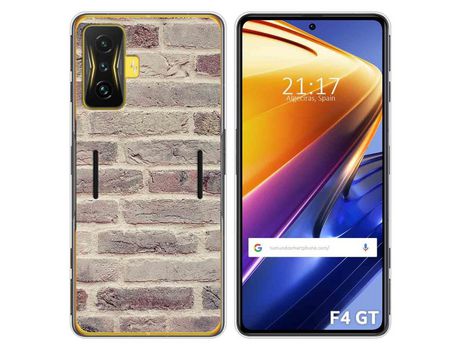Funda para Xiaomi Poco F4 GT 5G TUMUNDOSMARTPHONE Dibujos Ladrillo 01 Multicolor