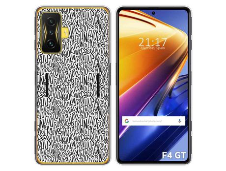 Funda para Xiaomi Poco F4 GT 5G TUMUNDOSMARTPHONE Dibujos Letras Multicolor
