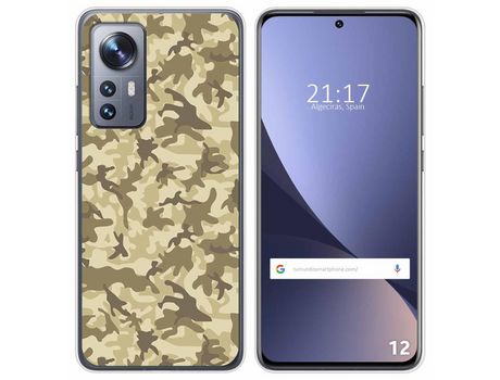Funda para Xiaomi 12 / 12X 5G TUMUNDOSMARTPHONE Dibujos Sand Camuflaje Multicolor