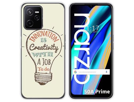Funda para Realme Narzo 50A Prime TUMUNDOSMARTPHONE Dibujos Creativity Multicolor