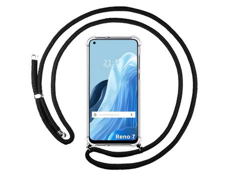 Funda para Oppo Reno 7 4G TUMUNDOSMARTPHONE Colgante Negro
