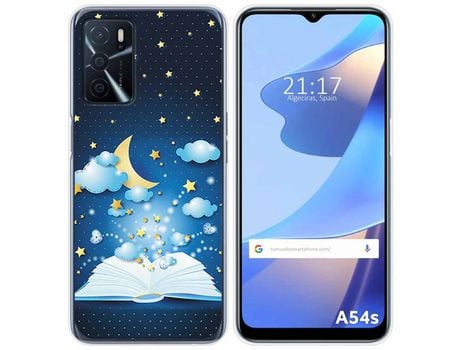 Funda para Oppo A54s TUMUNDOSMARTPHONE Dibujos Libro Cuentos Multicolor