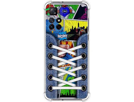 Funda para Xiaomi Redmi Note 11s 5G TUMUNDOSMARTPHONE Dibujos Antigolpes Zapatillas 14 Multicolor