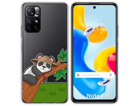 Funda para Xiaomi Redmi Note 11s 5G TUMUNDOSMARTPHONE Dibujos Transparente Panda Multicolor