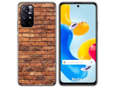Funda para Xiaomi Redmi Note 11s 5G TUMUNDOSMARTPHONE Dibujos Ladrillo 04 Multicolor