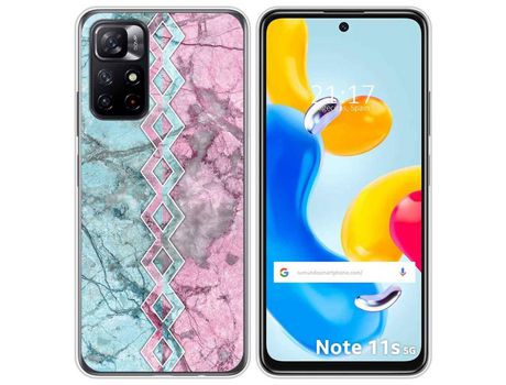 Funda para Xiaomi Redmi Note 11s 5G TUMUNDOSMARTPHONE Dibujos Mármol 08 Multicolor
