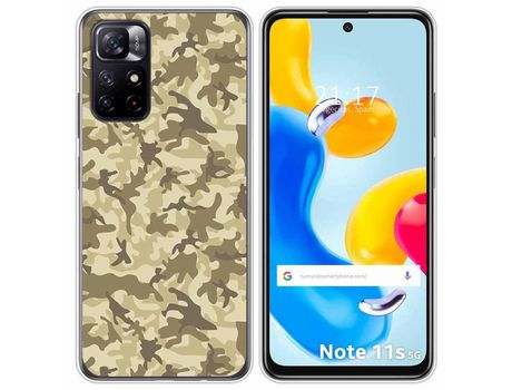 Funda para Xiaomi Redmi Note 11s 5G TUMUNDOSMARTPHONE Dibujos Sand Camuflaje Multicolor