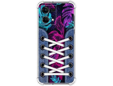 Funda para Oppo Reno 7 4G TUMUNDOSMARTPHONE Dibujos Antigolpes Zapatillas 07 Multicolor