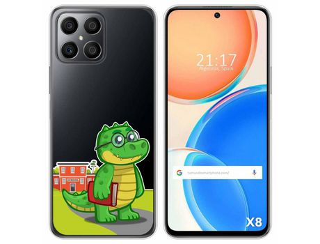 Funda para Huawei Honor X8 TUMUNDOSMARTPHONE Dibujos Transparente Coco Multicolor