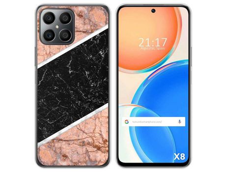 Funda para Huawei Honor X8 TUMUNDOSMARTPHONE Dibujos Mármol 07 Multicolor