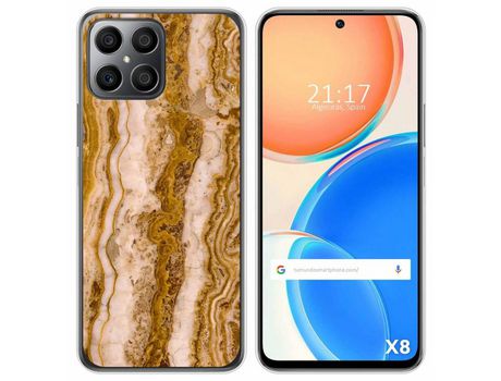 Funda para Huawei Honor X8 TUMUNDOSMARTPHONE Dibujos Mármol 10 Multicolor