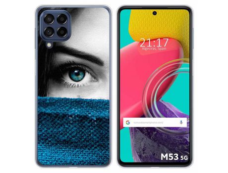 Funda para Samsung Galaxy M53 5G TUMUNDOSMARTPHONE Dibujos Ojo Multicolor