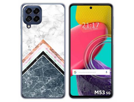 Funda para Samsung Galaxy M53 5G TUMUNDOSMARTPHONE Dibujos Mármol 05 Multicolor