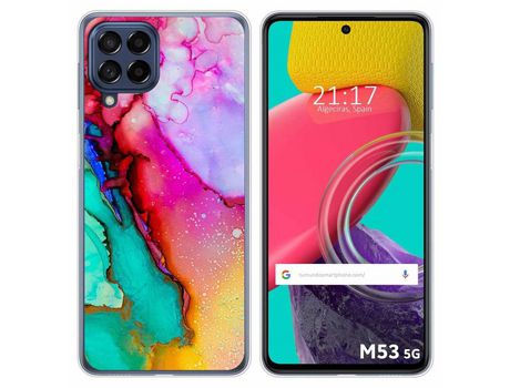 Funda para Samsung Galaxy M53 5G TUMUNDOSMARTPHONE Dibujos Mármol 15 Multicolor