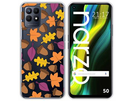 Funda para Realme Narzo 50 TUMUNDOSMARTPHONE Dibujos Transparente Otoño Multicolor