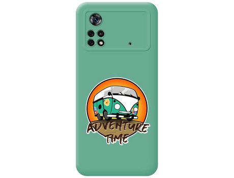 Funda para Xiaomi POCO X4 Pro 5G TUMUNDOSMARTPHONE Silicona Líquida Dibujos Adventure Time Verde