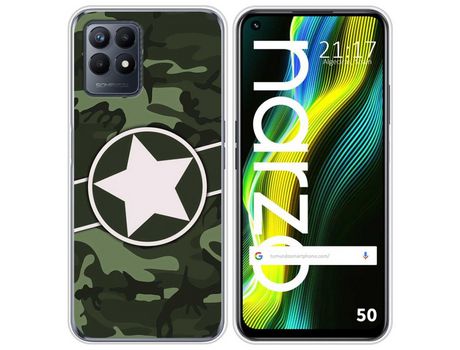 Funda para Realme Narzo 50 TUMUNDOSMARTPHONE Dibujos Camuflaje 01 Multicolor