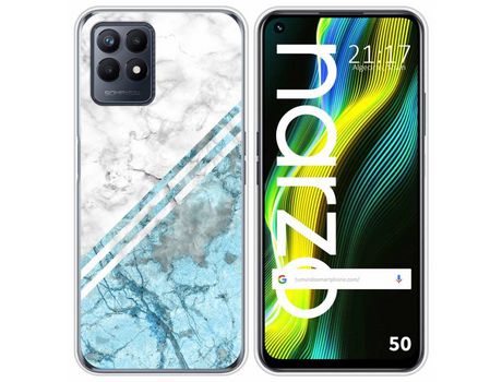 Funda para Realme Narzo 50 TUMUNDOSMARTPHONE Dibujos Mármol 02 Multicolor