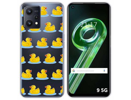 Funda para Realme 9 5G TUMUNDOSMARTPHONE Dibujos Transparente Pato Multicolor
