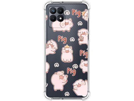 Funda para Realme Narzo 50 TUMUNDOSMARTPHONE Dibujos Antigolpes Cerdos Multicolor