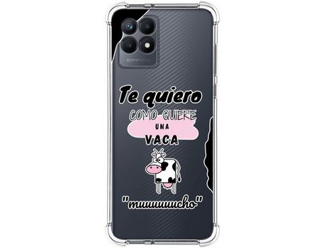 Funda para Realme Narzo 50 TUMUNDOSMARTPHONE Dibujos Antigolpes Vaca Multicolor