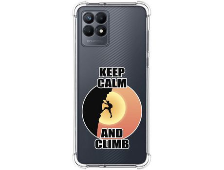 Funda para Realme Narzo 50 TUMUNDOSMARTPHONE Dibujos Antigolpes Hombre Escalada Multicolor