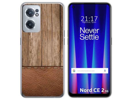Funda para Oneplus Nord CE 2 5G TUMUNDOSMARTPHONE Dibujos Madera 09 Multicolor