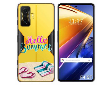 Funda para Xiaomi Poco F4 GT 5G TUMUNDOSMARTPHONE Dibujos Transparente Summer Multicolor