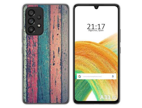 Funda para Samsung Galaxy A33 5G TUMUNDOSMARTPHONE Dibujos Madera 10 Multicolor