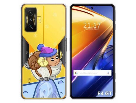 Funda para Xiaomi Poco F4 GT 5G TUMUNDOSMARTPHONE Dibujos Transparente Cabra Multicolor