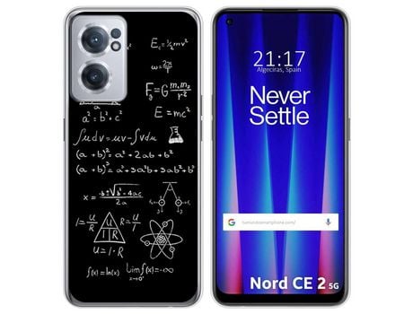 Funda para Oneplus Nord CE 2 5G TUMUNDOSMARTPHONE Dibujos Formulas Multicolor