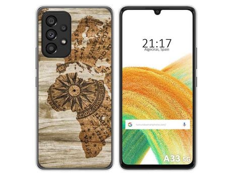 Funda para Samsung Galaxy A33 5G TUMUNDOSMARTPHONE Dibujos Madera 07 Multicolor