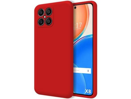 Funda para Huawei Honor X8 TUMUNDOSMARTPHONE Silicona Líquida Rojo