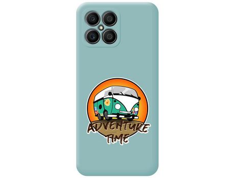 Funda para Huawei Honor X8 TUMUNDOSMARTPHONE Silicona Líquida Dibujos Adventure Time Azul