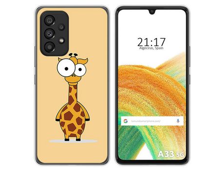 Funda para Samsung Galaxy A33 5G TUMUNDOSMARTPHONE Dibujos Jirafa Multicolor