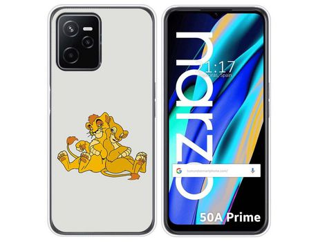 Funda para Realme Narzo 50A Prime TUMUNDOSMARTPHONE Dibujos Leónes Multicolor