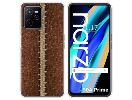 Funda para Realme Narzo 50A Prime TUMUNDOSMARTPHONE Dibujos Cuero 01 Multicolor