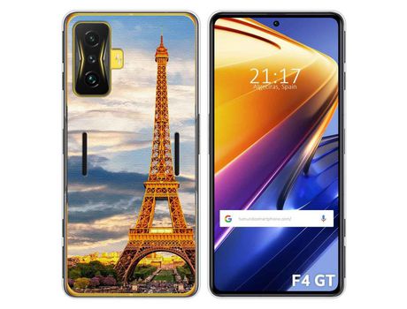 Funda para Xiaomi Poco F4 GT 5G TUMUNDOSMARTPHONE Dibujos Paris Multicolor