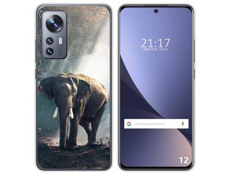 Funda para Xiaomi 12 / 12X 5G TUMUNDOSMARTPHONE Dibujos Elefante Multicolor