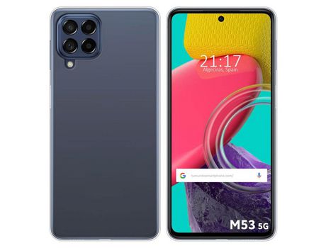 Funda para Samsung Galaxy M53 5G TUMUNDOSMARTPHONE Silicona Transparente