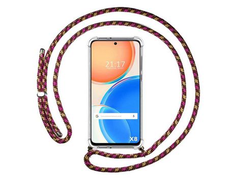 Funda para Huawei Honor X8 TUMUNDOSMARTPHONE Colgante Rosa