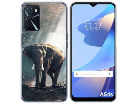 Funda para Oppo A54s TUMUNDOSMARTPHONE Dibujos Elefante Multicolor