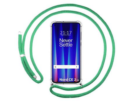 Funda para Oneplus Nord CE 2 5G TUMUNDOSMARTPHONE Colgante Verde