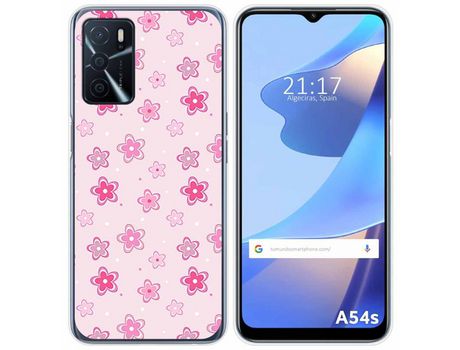 Funda para Oppo A54s TUMUNDOSMARTPHONE Dibujos Flores Multicolor