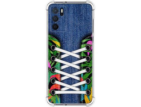 Funda para Oppo A54s TUMUNDOSMARTPHONE Dibujos Antigolpes Zapatillas 13 Multicolor