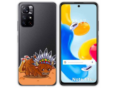 Funda para Xiaomi Redmi Note 11s 5G TUMUNDOSMARTPHONE Dibujos Transparente Bufalo Multicolor