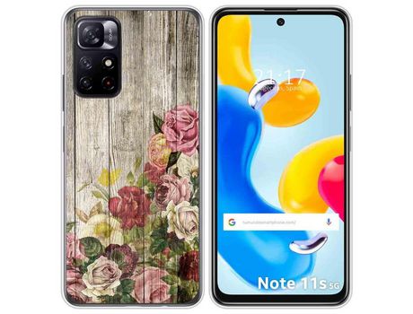 Funda para Xiaomi Redmi Note 11s 5G TUMUNDOSMARTPHONE Dibujos Madera 08 Multicolor