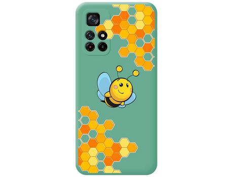 Funda para Xiaomi Redmi Note 11s 5G TUMUNDOSMARTPHONE Silicona Líquida Dibujos Abeja Verde