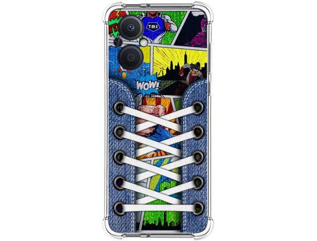 Funda para Oppo A96 5G TUMUNDOSMARTPHONE Dibujos Antigolpes Zapatillas 14 Multicolor