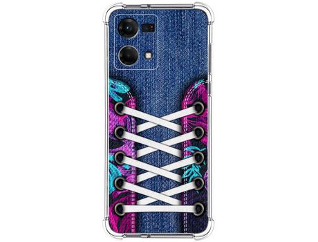 Funda para Oppo Reno 7 4G TUMUNDOSMARTPHONE Dibujos Antigolpes Zapatillas 06 Multicolor